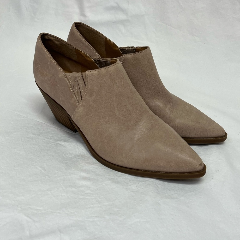 Women's Lucky Brand Tabea Tan Leather Bootie Size 9